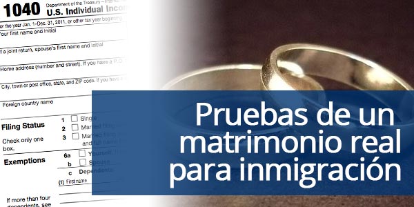 Pruebas de matrimonio para inmigración: Mejores documentos 